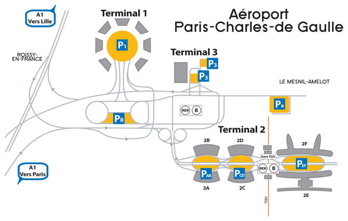Map Of Cdg