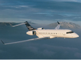 Bombardier Global Express, Private Jet, used by Private Jet Charter service from AB Corporate Aviation, showing global-express-flying-in-the-sky.