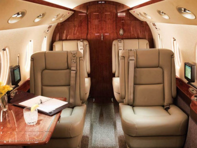 Gulfstream 150 interior, Rent business jet