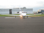 Citation jet cj3 ready for take off, private jet europe