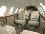 Citation jet cj3 inside, private jet europe