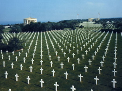 D-Day tours by a Private Helicopter, visit the American Cemetery at Colleville-sur-Mer