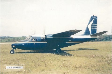 Aero Commander 680 type, property of IBM World Trade.