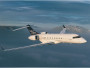 Bombardier Global Express, Private Jet, used by Private Jet Charter service from AB Corporate Aviation, showing global-express-flying-in-the-sky.