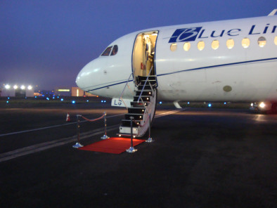 Fokker100 vip welcome on board