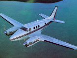 Beechcraft king air 90 flying, Air taxi charter