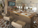B767 table diner, Private jet charter business