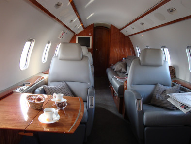 Bombardier challenger 300 inside, business jet aircraft
