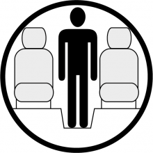 Sketch of the cabin section showing the height available for a passenger of Gulfstream 150, available for private jet charter with a Business Jet Sketch of the cabin section showing the height available for a passenger of Gulfstream 150, available for private jet charter with a Business Jet