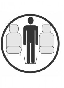 Sketch of the cabin section showing the height available for a passenger of Cessna Citation Excel, available for private jet charter with a Private Jet