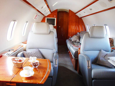 Charter a private plane for business trips